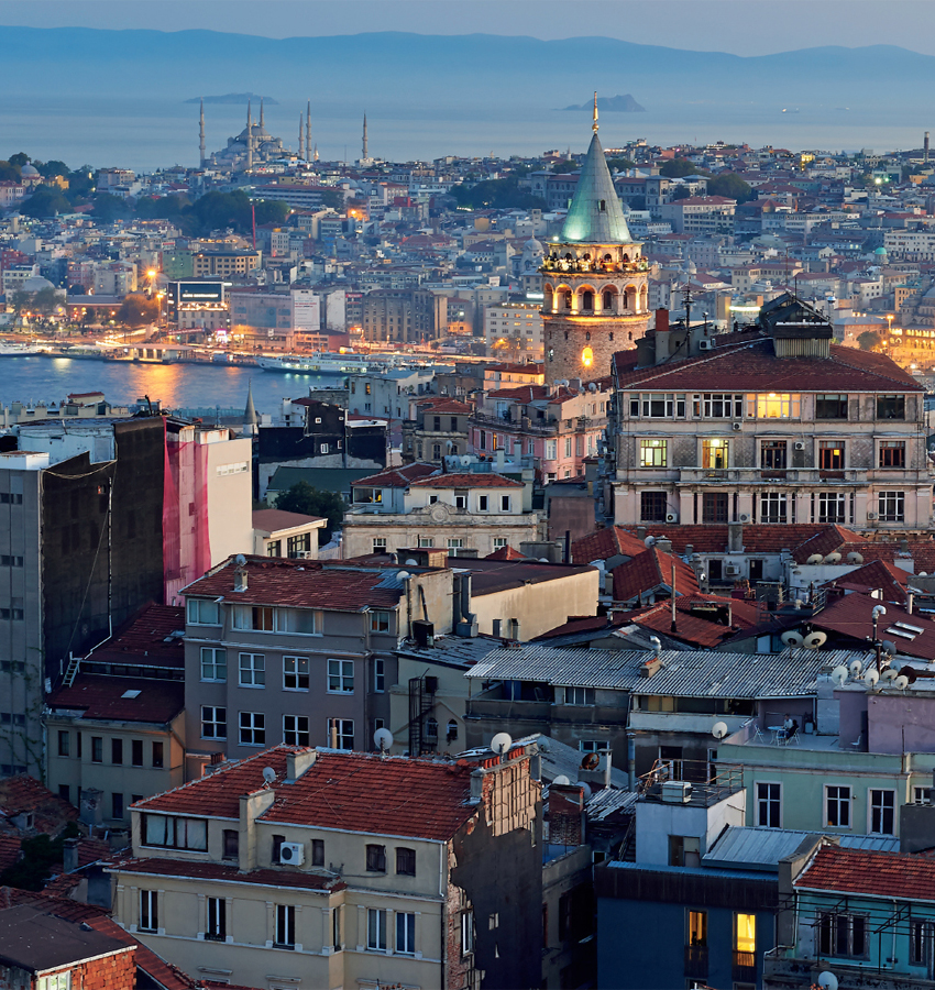 View of Galata Tower and the Old City from the rooftop bar at the Hotel - photo 5