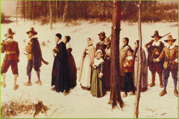 Image Credit Corel Corporation In this painting Pilgrims Going to Church by - photo 2