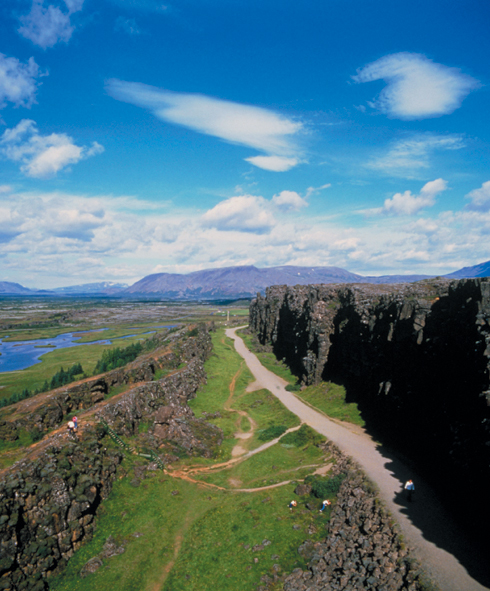 Iceland is on a boundary between two tectonic plates that are moving away from - photo 5