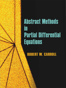 Carroll Abstract Methods in Partial Differential Equations