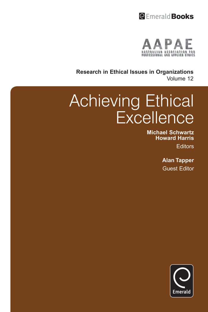 ACHIEVING ETHICAL EXCELLENCE RESEARCH IN ETHICAL ISSUES IN ORGANIZATIONS Series - photo 1