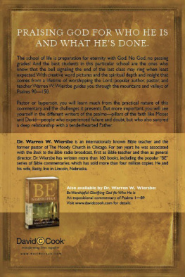 Warren W. Wiersbe - Be Exultant. Praising God for His Mighty Works