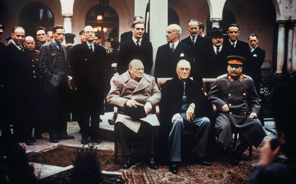 The Big Three meet at Yalta left to right Winston Churchill Franklin D - photo 2