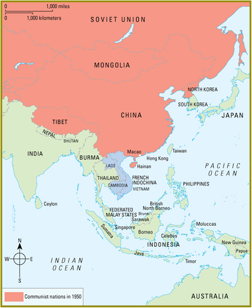 In the early 1950s French Indochina bordered an area of Asia that was largely - photo 4