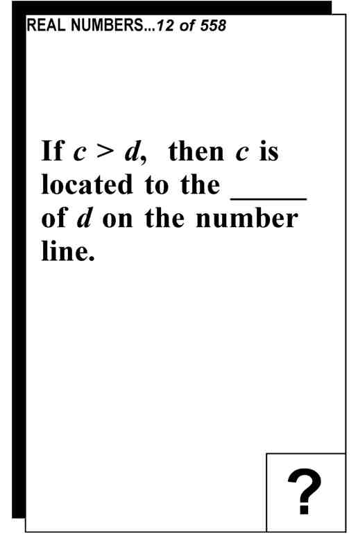 Accuplacer Test Prep Arithmetic Review - Exambusters Flash Cards - Workbook 1 of 3 Accuplacer Exam Study Guide - photo 24