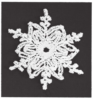 SNOWFLAKE 2 Approximately 3 diameter Materials DMC Cebelia 20 10 yds - photo 3