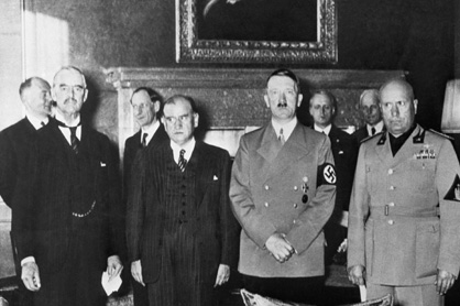 Leaders at the Munich conference From left to right Chamberlain Daladier - photo 2