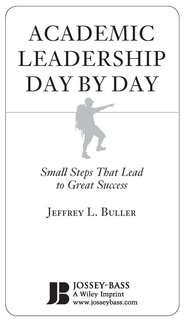 Academic Leadership Day by Day Small Steps That Lead to Great Success - image 2