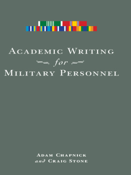 Adam Chapnick - Academic Writing for Military Personnel