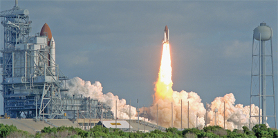 Image Credit NASA Kennedy Space Center Discovery lifts off from the launchpad - photo 3