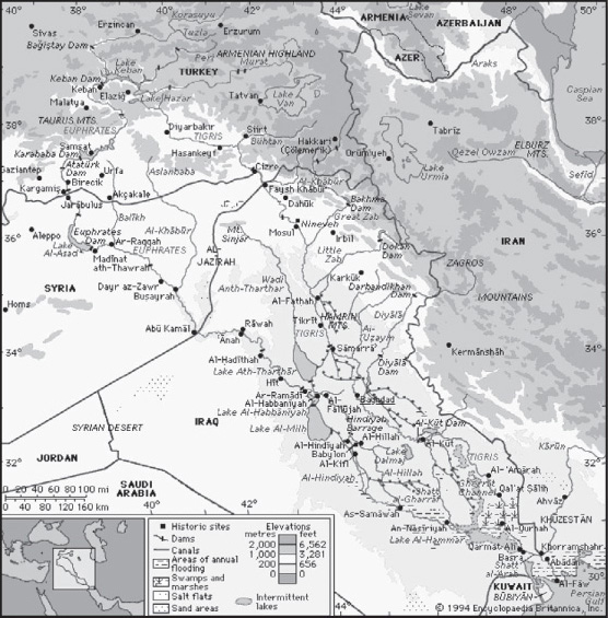 The Tigris and Euphrates river basin and its drainage network The Orontes is - photo 3