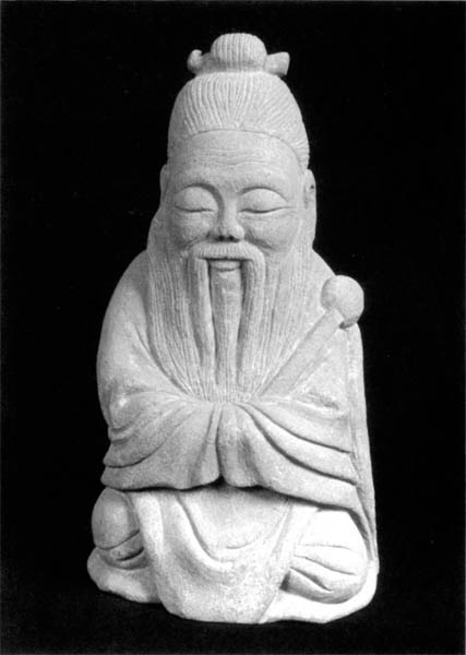 Lao-tzu sculpture 70 cm high Indiana limestone by Saskatoon artist Ed - photo 1