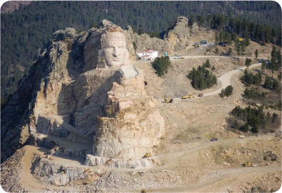 The Crazy Horse Memorial located in the Black Hills of South Dakota is being - photo 4