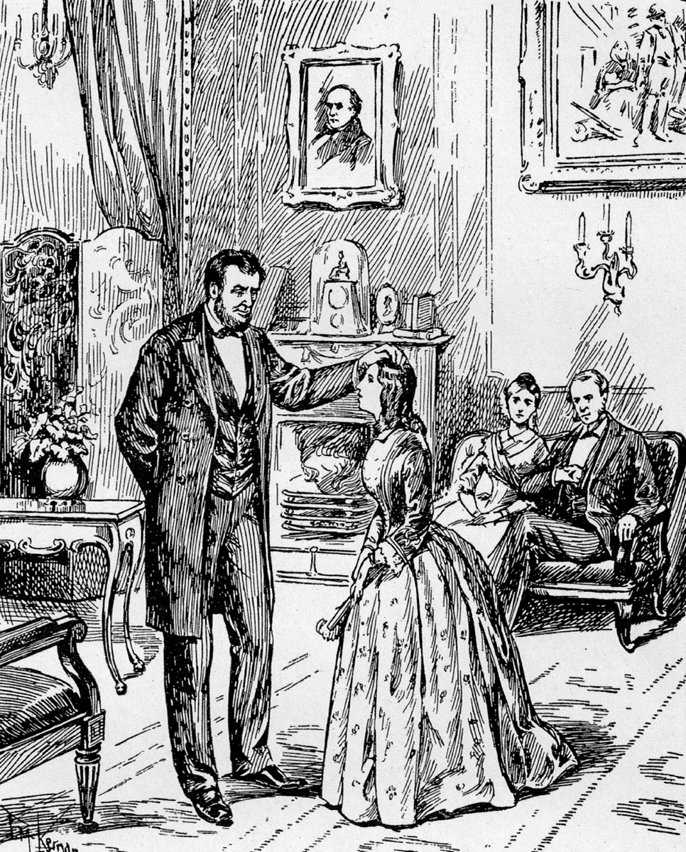 Artists depiction of Abraham Lincolns meeting Nettie Colburn in the White House - photo 4