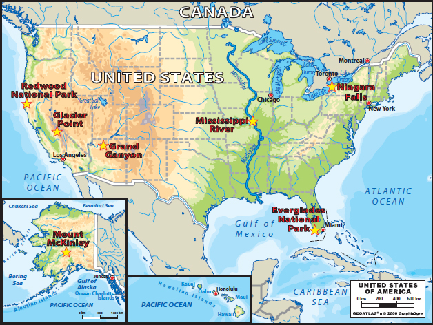 Image Credit Enslow Publishers Inc This map of the United States and part of - photo 3