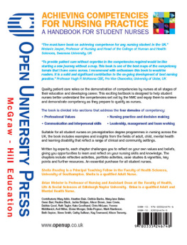 Sheila Reading - Achieving Competencies for Nursing Practice. A Handbook for Student Nurses