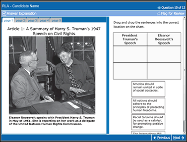 2014 GED Testing Service LLC Figure A-4 The tabs at the top left of the - photo 4