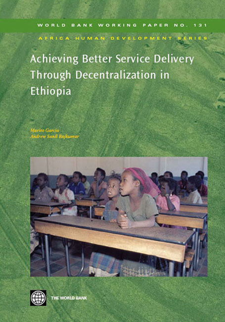 Title WORLD BANK WORKING PAPER NO 131 Achieving Better Service Delivery - photo 1