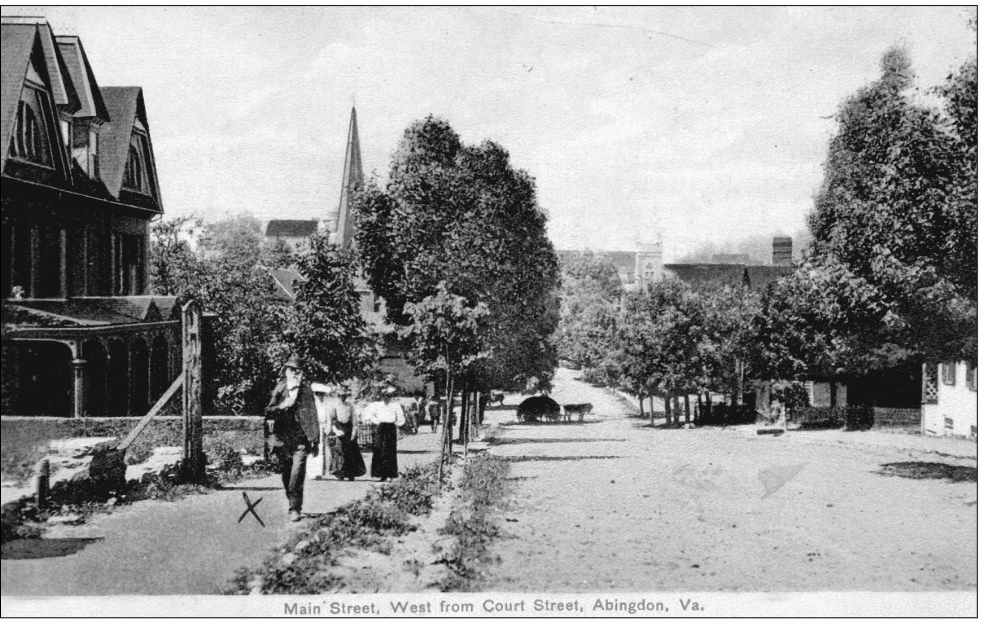 STROLLING ALONG EAST MAIN STREET C 1900 This postcard shows residents - photo 4