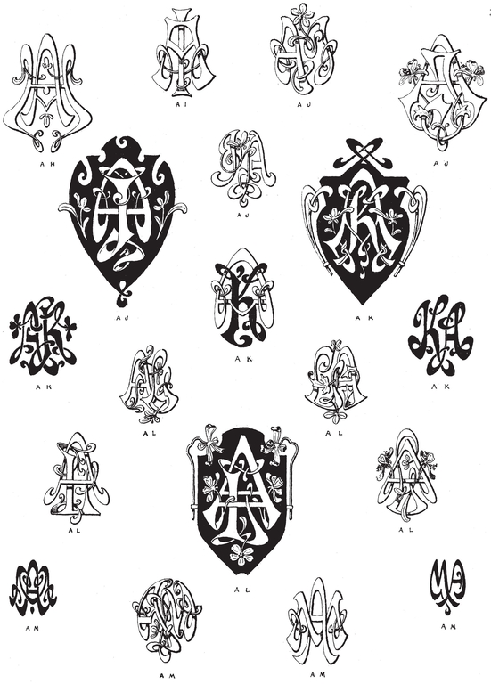 990 Art Nouveau Monograms - photo 4