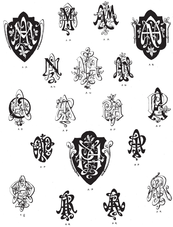 990 Art Nouveau Monograms - photo 5