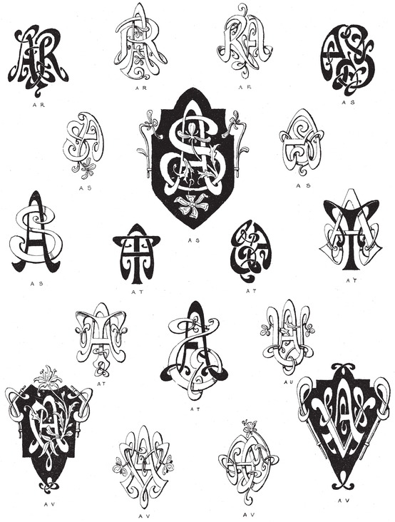 990 Art Nouveau Monograms - photo 6