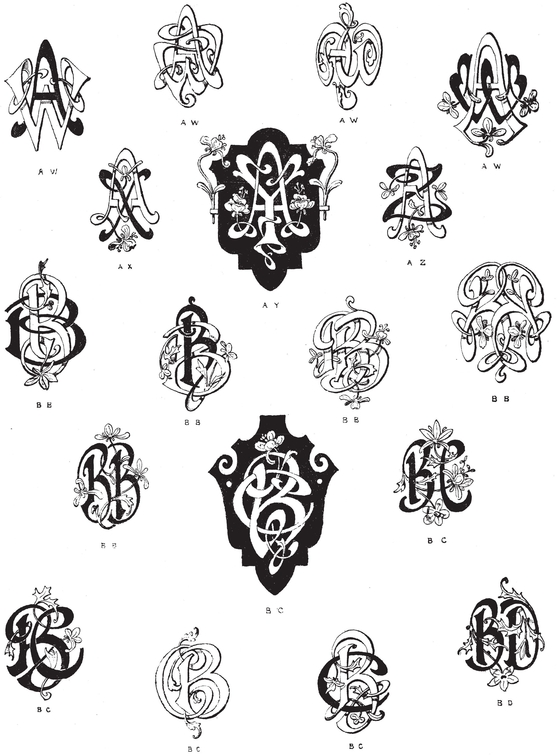 990 Art Nouveau Monograms - photo 7