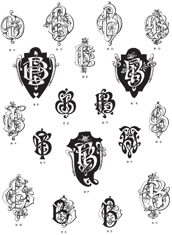 990 Art Nouveau Monograms - photo 8