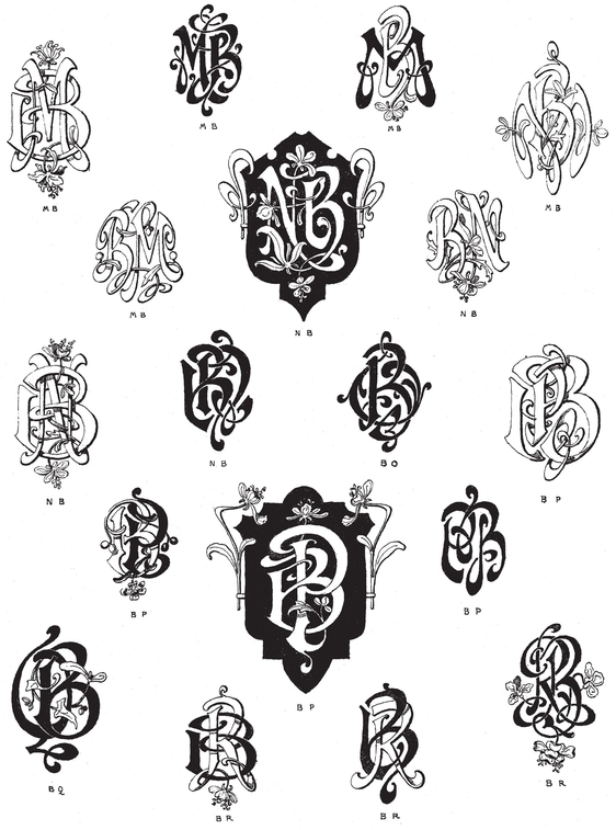 990 Art Nouveau Monograms - photo 10