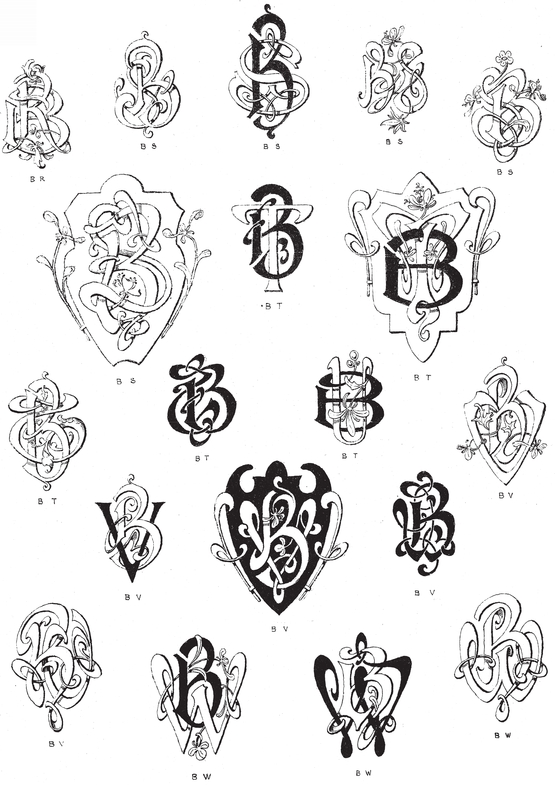 990 Art Nouveau Monograms - photo 11