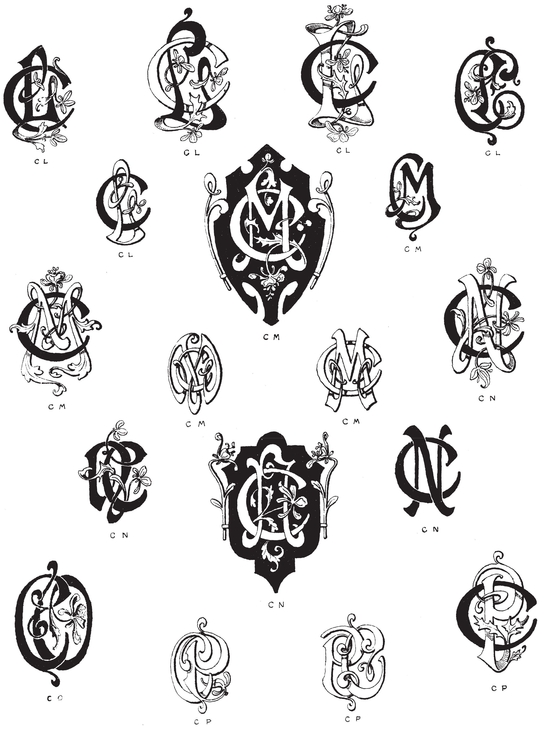 990 Art Nouveau Monograms - photo 14