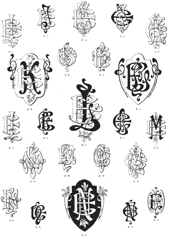 990 Art Nouveau Monograms - photo 21