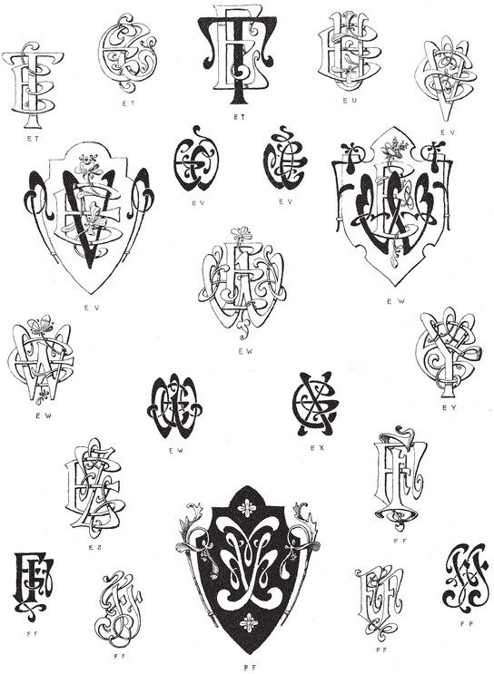 990 Art Nouveau Monograms - photo 23