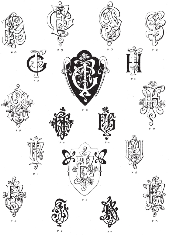 990 Art Nouveau Monograms - photo 24