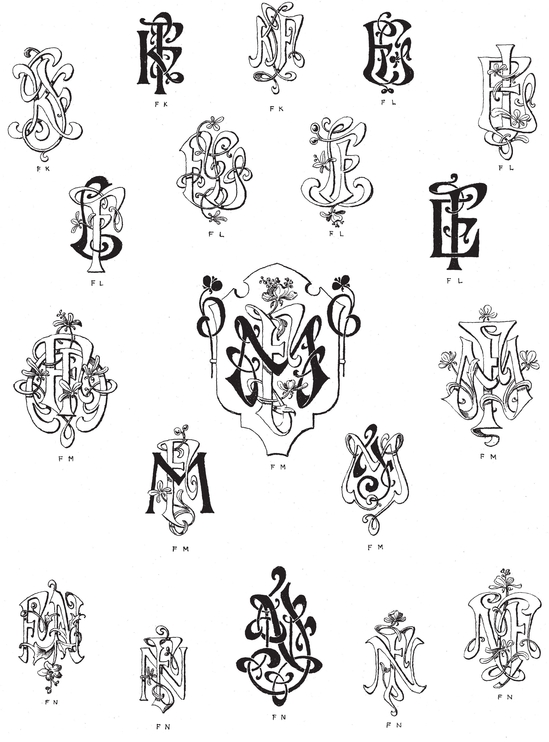 990 Art Nouveau Monograms - photo 25