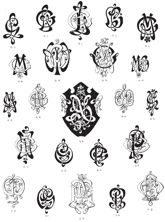 990 Art Nouveau Monograms - photo 29