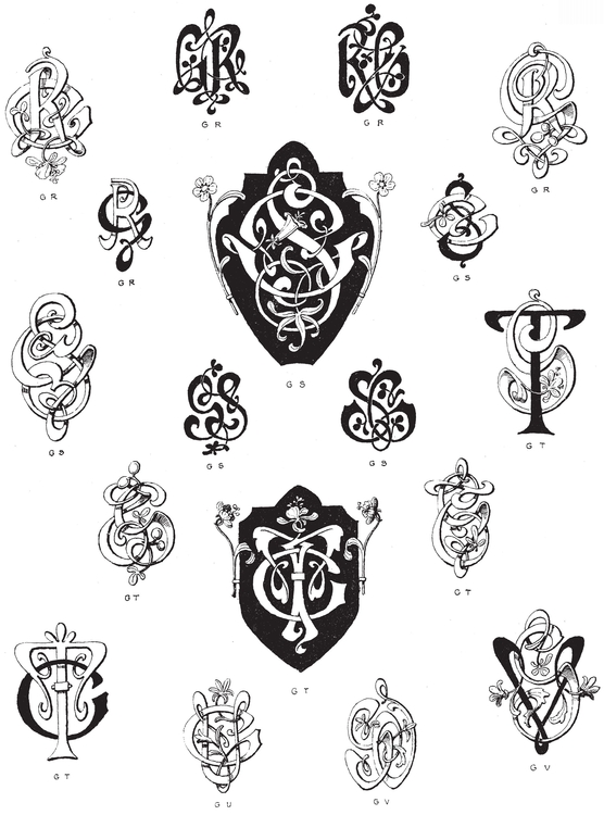 990 Art Nouveau Monograms - photo 30