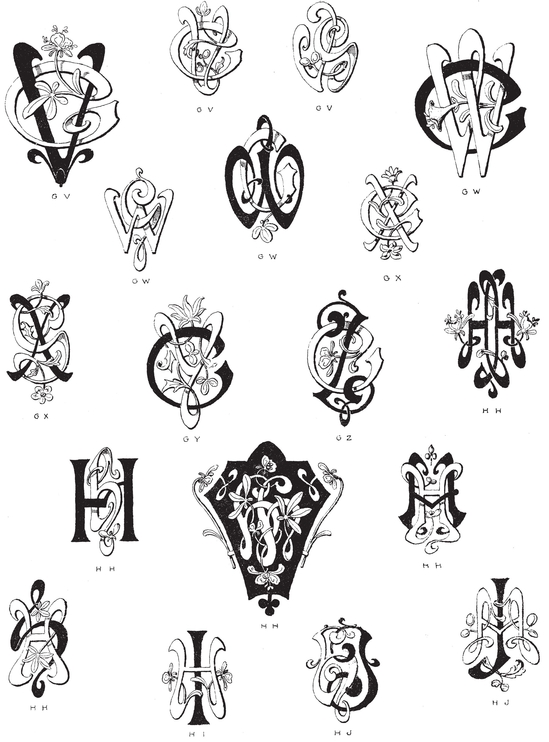 990 Art Nouveau Monograms - photo 31