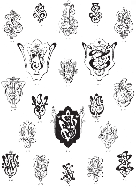 990 Art Nouveau Monograms - photo 38