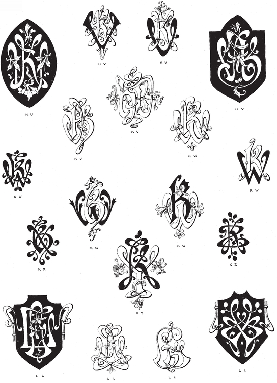 990 Art Nouveau Monograms - photo 41