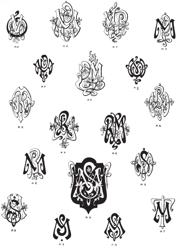 990 Art Nouveau Monograms - photo 45