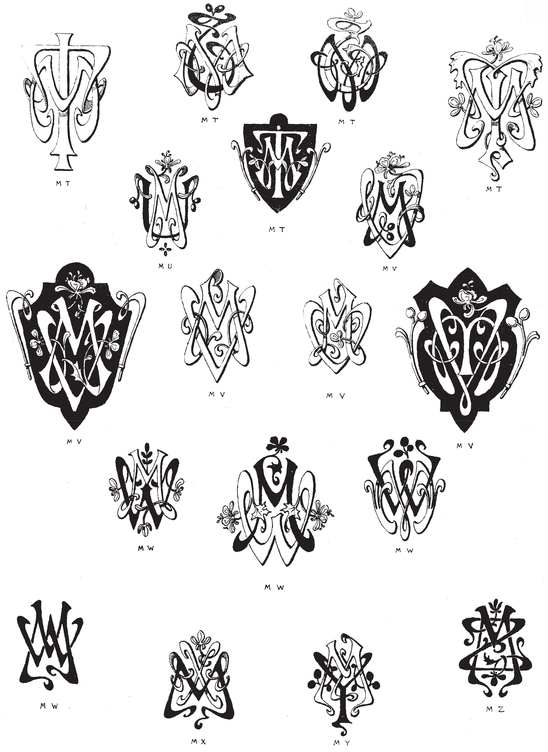 990 Art Nouveau Monograms - photo 46