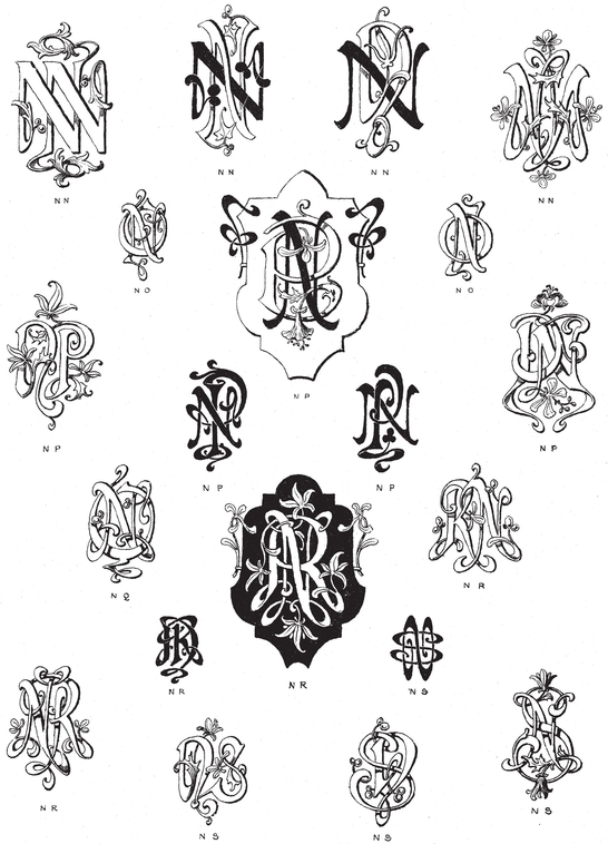 990 Art Nouveau Monograms - photo 47