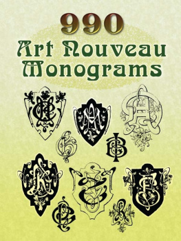 Dover - 990 Art Nouveau Monograms