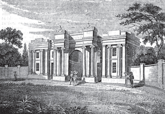 Entrance to the Manchester Botanic Garden 1831 From The Mirror of Literature - photo 9