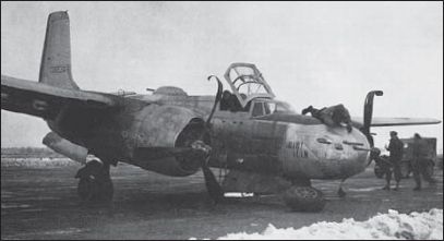Fitted with underwing gun pods this A-26B suffered a nose gear failure whilst - photo 8