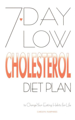 Carolyn Humphries - 7-Day Low Cholesterol Diet Plan