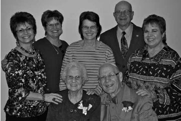 Hughes family 2014 left to rightback row Denise Michele Sondra Bruce - photo 2