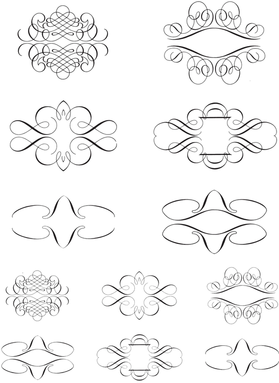 850 Calligraphic Ornaments for Designers and Craftsmen - photo 2