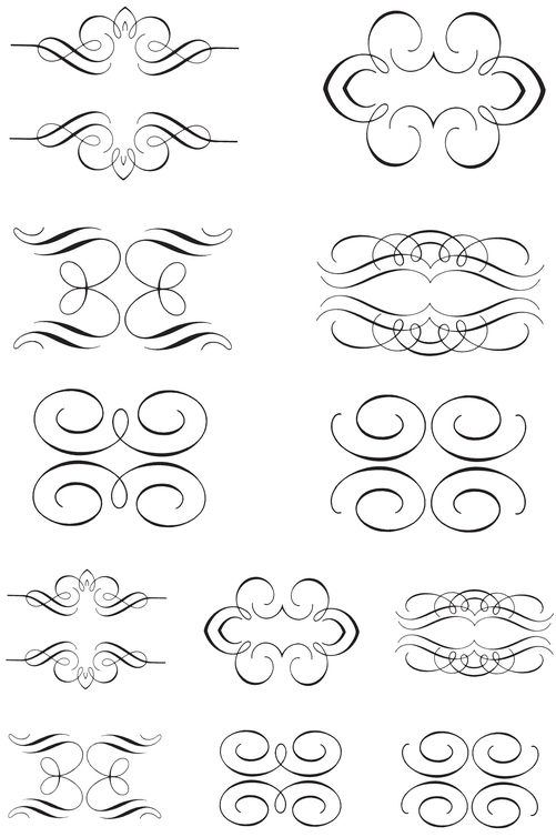 850 Calligraphic Ornaments for Designers and Craftsmen - photo 5